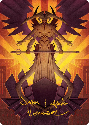 0077 Atraxa, Praetors' Voice Art Card (Gold-Stamped Signature) S Art Series: March of the Machine