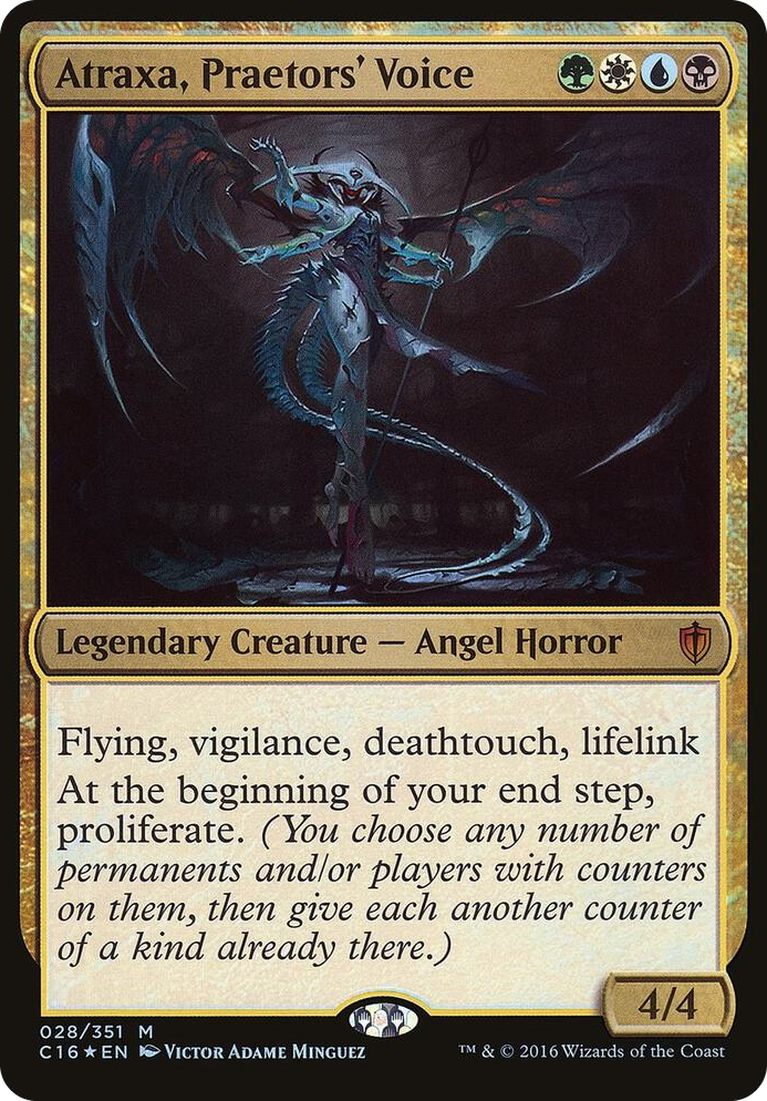 Atraxa, Praetors' Voice (Commander 2016) #28 M - Oversize Cards Pokemon card