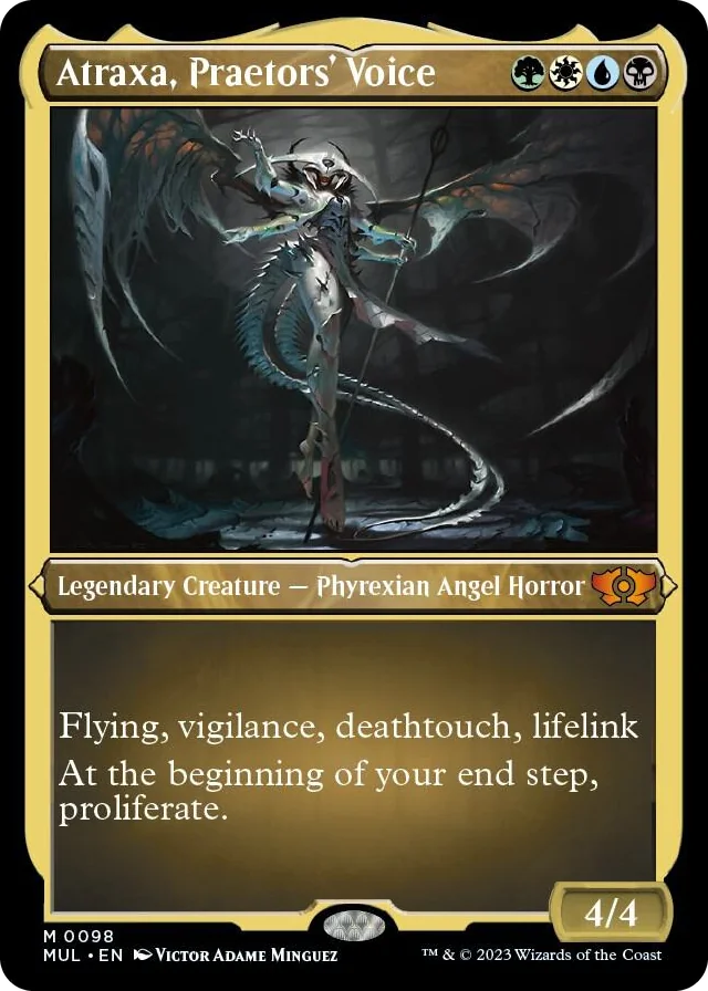 0098 Atraxa, Praetors' Voice (Foil Etched) M March of the Machine: Multiverse Legends