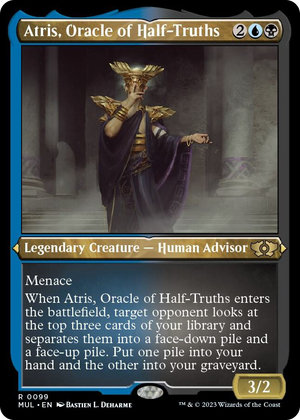 0099 Atris, Oracle of Half-Truths (Foil Etched) R March of the Machine: Multiverse Legends