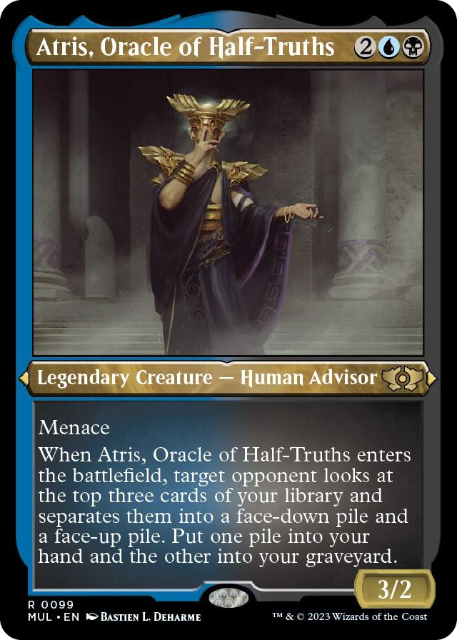 Atris, Oracle of Half-Truths (Foil Etched) #99 R - March of the Machine: Multiverse Legends Pokemon card