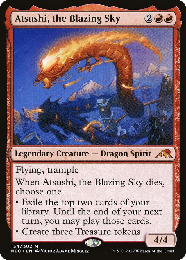 0134 Atsushi, the Blazing Sky M Kamigawa: Neon Dynasty