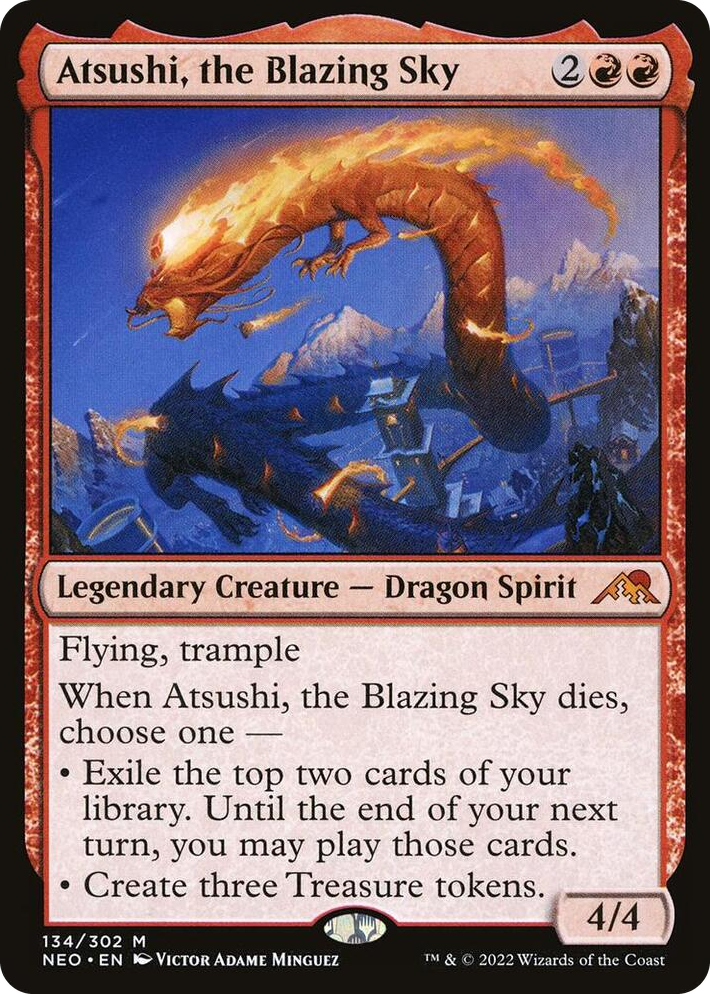 0134 Atsushi, the Blazing Sky M Kamigawa: Neon Dynasty