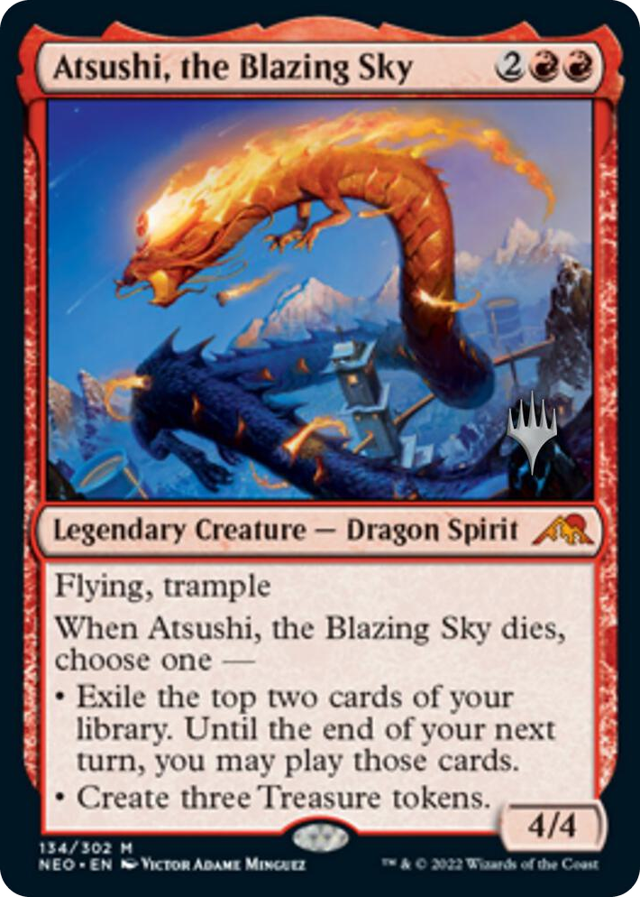 0134 Atsushi, the Blazing Sky M Promo Pack: Kamigawa: Neon Dynasty
