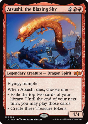 0204 Atsushi, the Blazing Sky M Commander: Tarkir: Dragonstorm