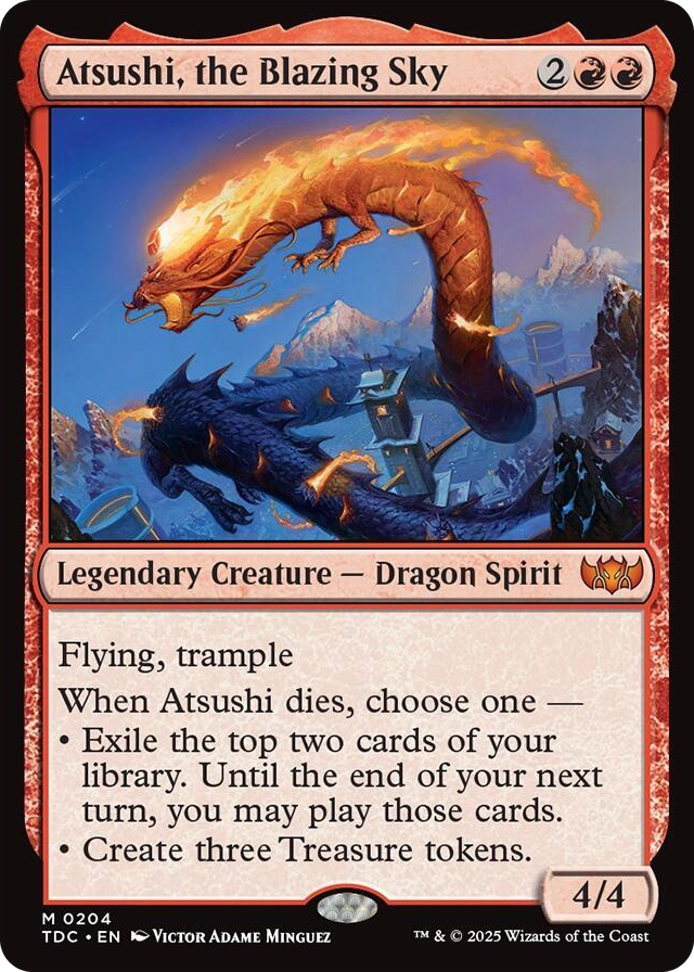 0204 Atsushi, the Blazing Sky M Commander: Tarkir: Dragonstorm