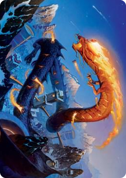 0010 Atsushi, the Blazing Sky Art Card (10/81) S Art Series: Kamigawa: Neon Dynasty