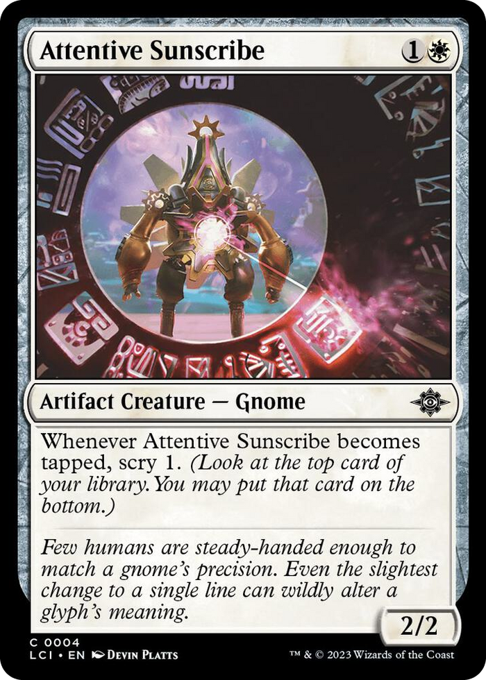 Attentive Sunscribe #4 C - The Lost Caverns of Ixalan Pokemon card