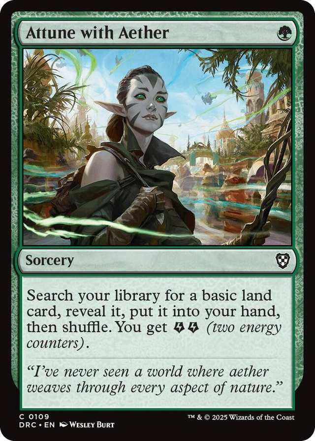 0109 Attune with Aether C Commander: Aetherdrift