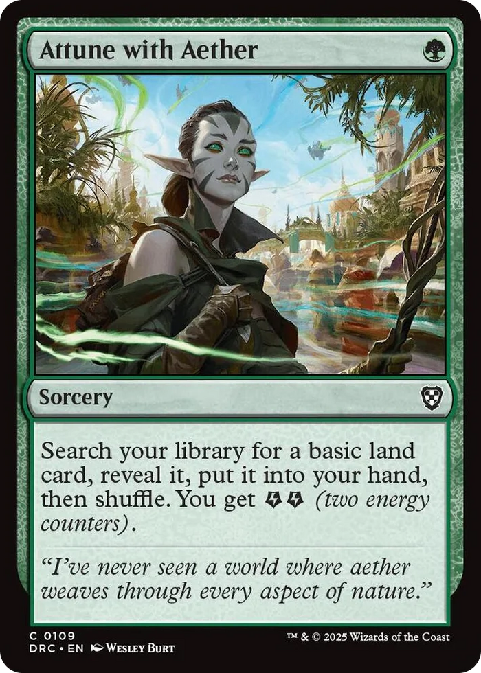 0109 Attune with Aether C Commander: Aetherdrift