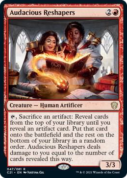 0047 Audacious Reshapers R Commander 2021