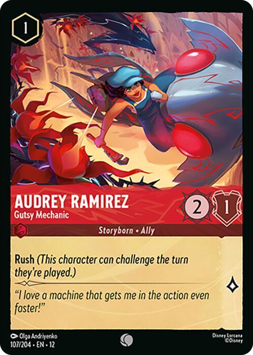 0107 Audrey Ramirez - Gutsy Mechanic Common Wilds Unknown