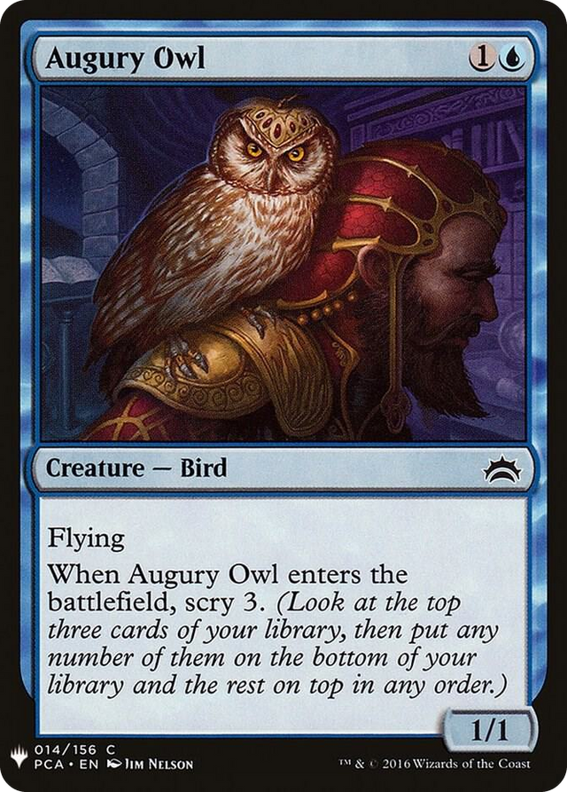 0014 Augury Owl C The List Reprints