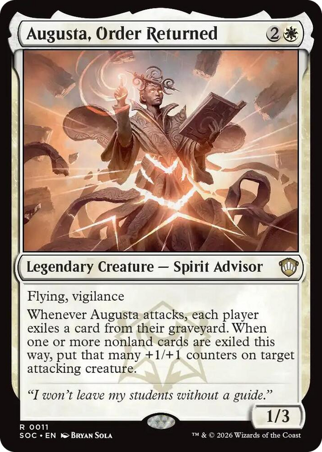 0011 Augusta, Order Returned R Commander: Secrets of Strixhaven