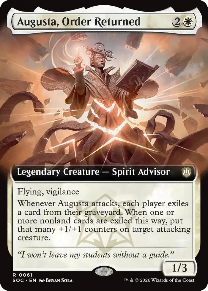 0061 Augusta, Order Returned (Extended Art) R Commander: Secrets of Strixhaven