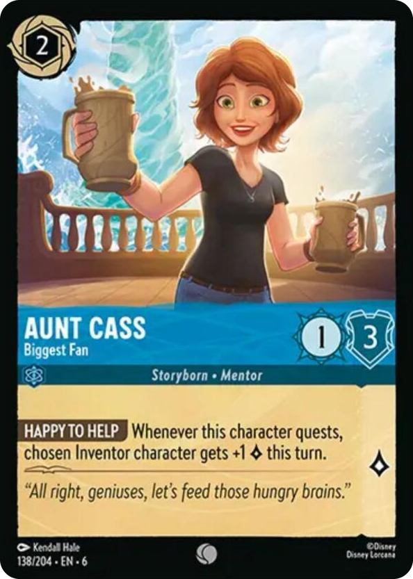 0138 Aunt Cass - Biggest Fan Common Azurite Sea