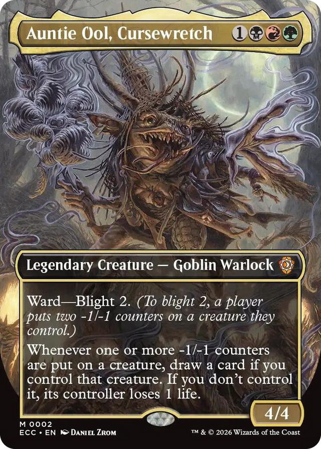 0002 Auntie Ool, Cursewretch (Borderless) M Commander: Lorwyn Eclipsed
