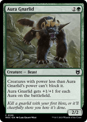 0120 Aura Gnarlid C Commander: Wilds of Eldraine