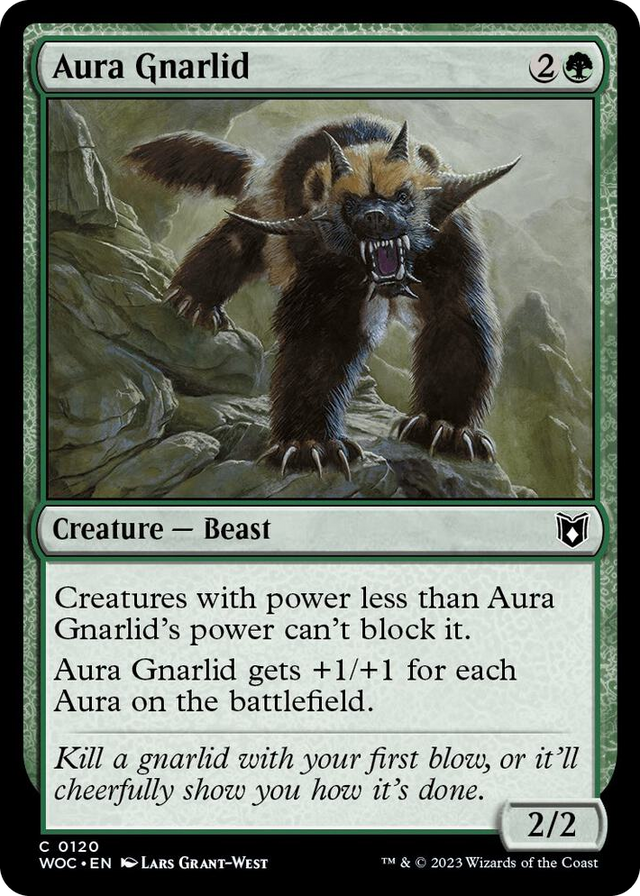 0120 Aura Gnarlid C Commander: Wilds of Eldraine