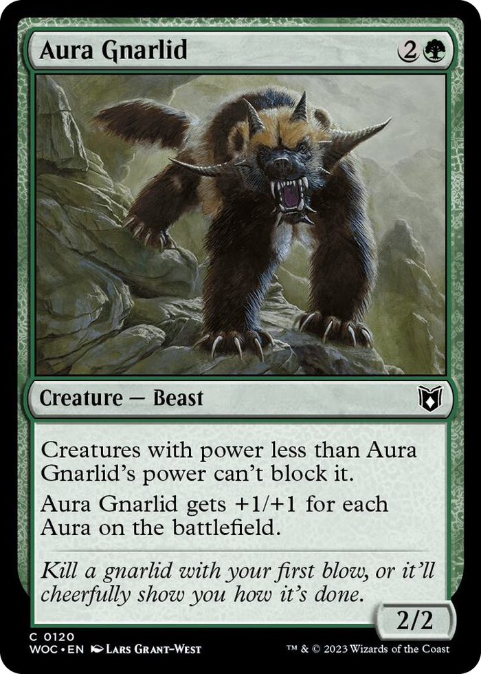 Aura Gnarlid #120 C - Commander: Wilds of Eldraine Pokemon card