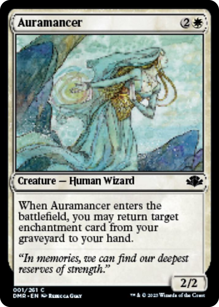 Auramancer #1 C - Dominaria Remastered Pokemon card