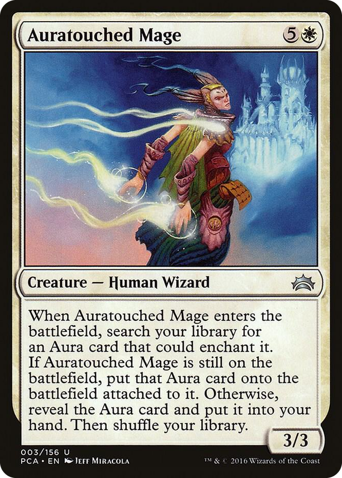 Auratouched Mage #3 U - Planechase Anthology Pokemon card