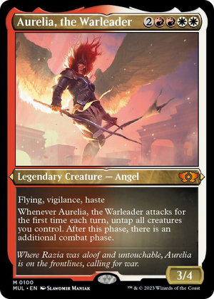 0100 Aurelia, the Warleader (Foil Etched) M March of the Machine: Multiverse Legends