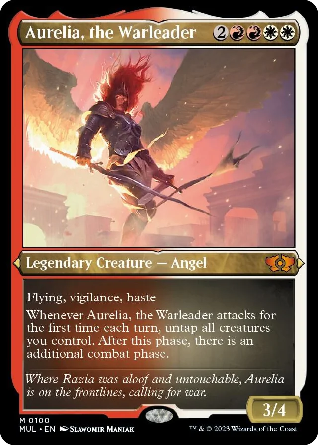 0100 Aurelia, the Warleader (Foil Etched) M March of the Machine: Multiverse Legends