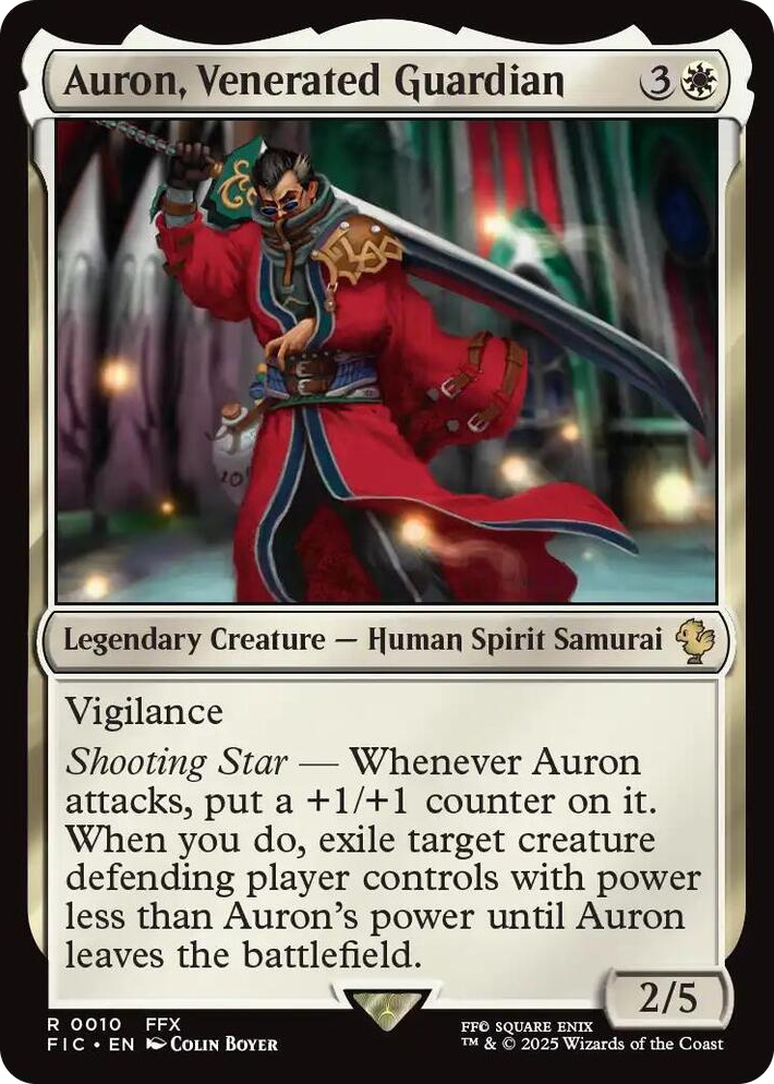 0010 Auron, Venerated Guardian R Commander: FINAL FANTASY