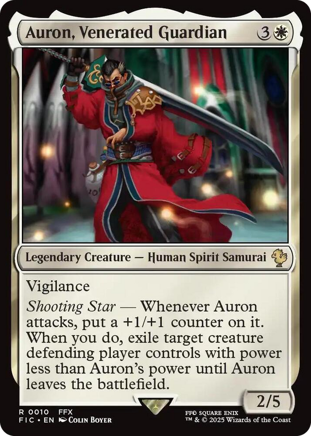 0010 Auron, Venerated Guardian R Commander: FINAL FANTASY