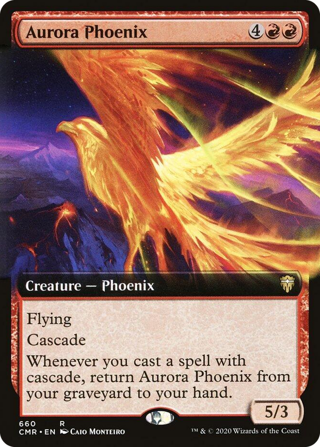 0660 Aurora Phoenix (Extended Art) R Commander Legends