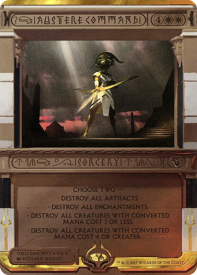 Austere Command #1 M - Masterpiece Series: Amonkhet Invocations Pokemon card