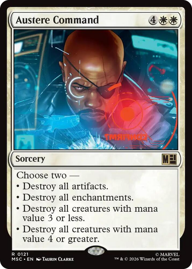 0121 Austere Command R Commander: Marvel Super Heroes