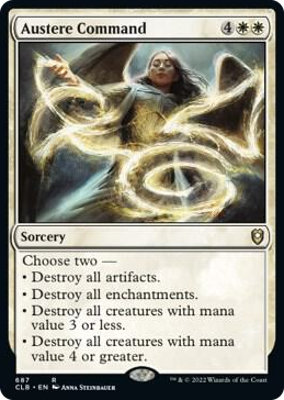 Austere Command #687 R - Commander Legends: Battle for Baldur's Gate Pokemon card