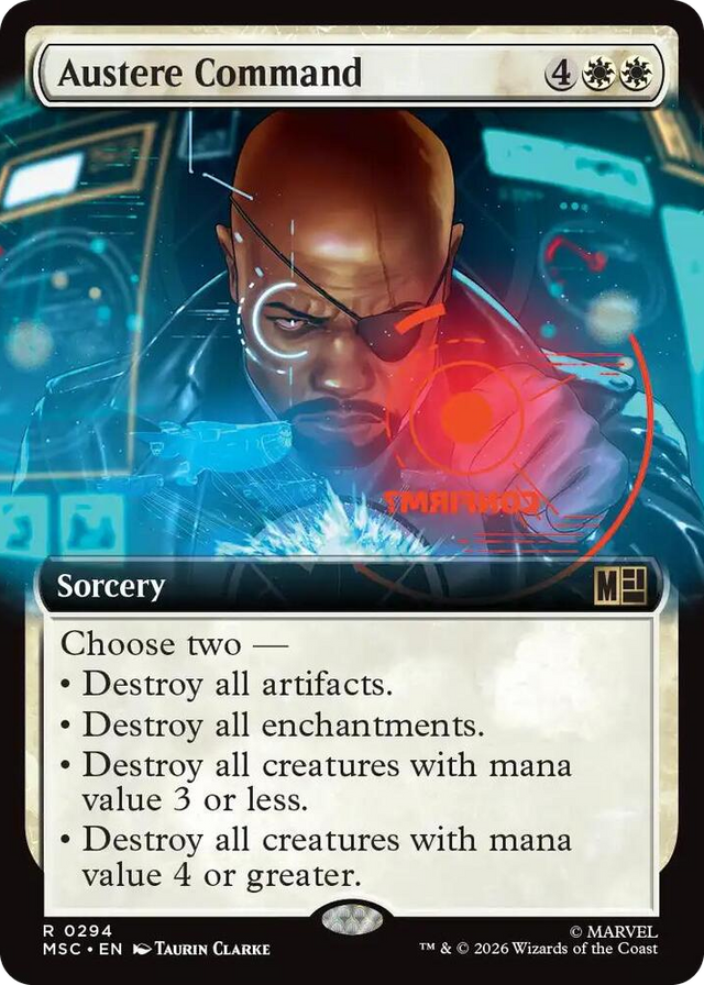 0294 Austere Command (Extended Art) R Commander: Marvel Super Heroes