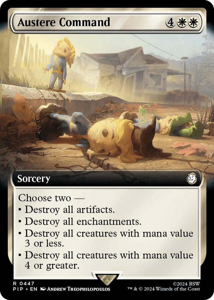0447 Austere Command (Extended Art) R Universes Beyond: Fallout