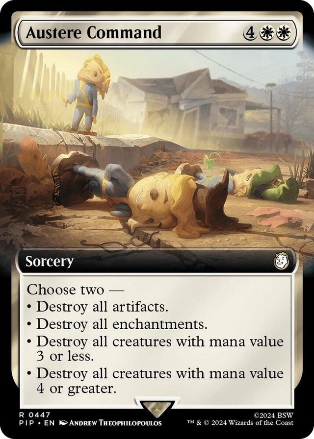 0447 Austere Command (Extended Art) R Universes Beyond: Fallout