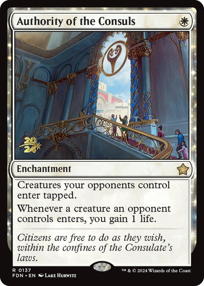 0137 Authority of the Consuls (FDN) R Prerelease Cards