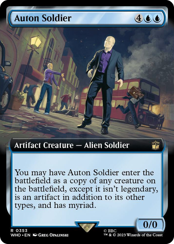 0353 Auton Soldier (Extended Art) R Universes Beyond: Doctor Who