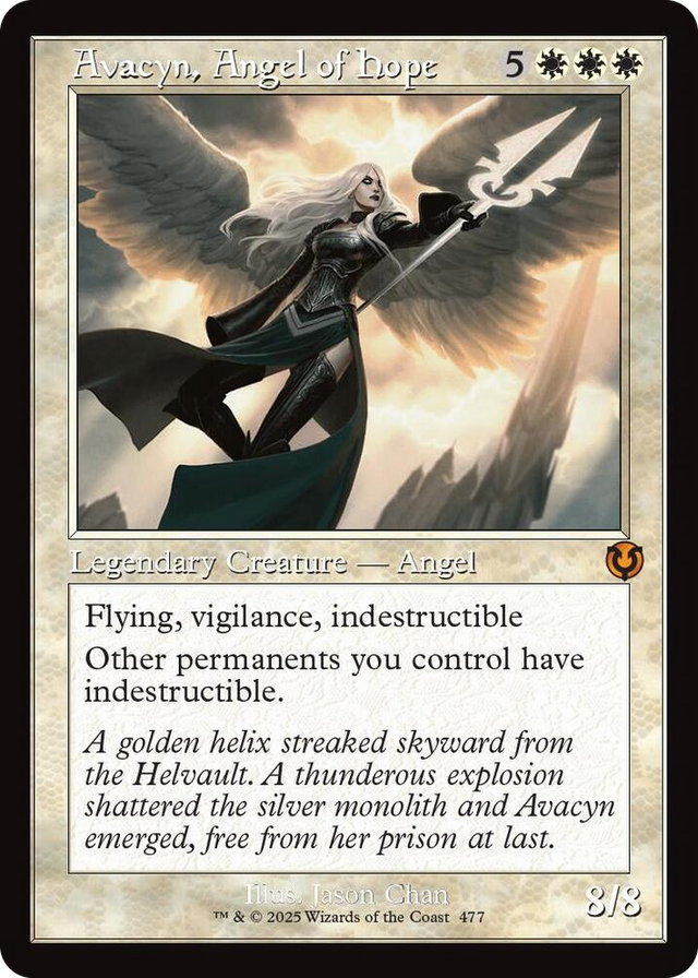 0477 Avacyn, Angel of Hope (Retro Frame) M Innistrad Remastered