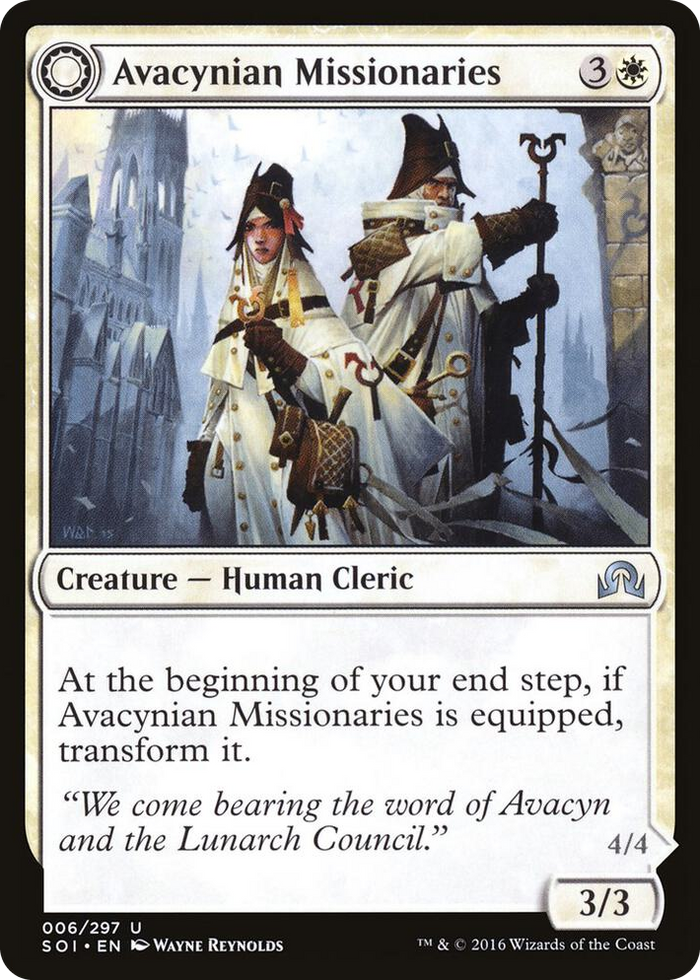 Avacynian Missionaries #6 U - Shadows over Innistrad Pokemon card