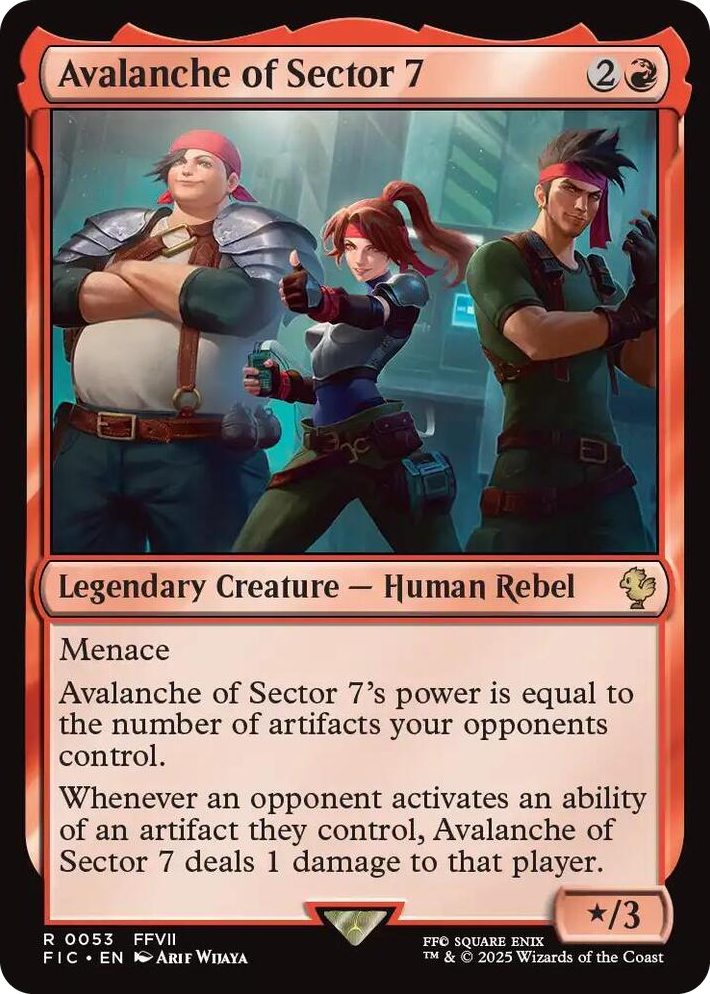 0053 Avalanche of Sector 7 R Commander: FINAL FANTASY