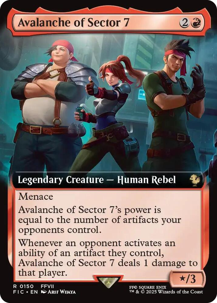 0150 Avalanche of Sector 7 (Extended Art) R Commander: FINAL FANTASY