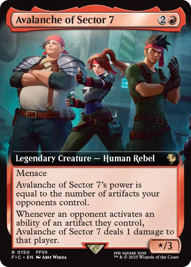 0150 Avalanche of Sector 7 (Extended Art) R Commander: FINAL FANTASY