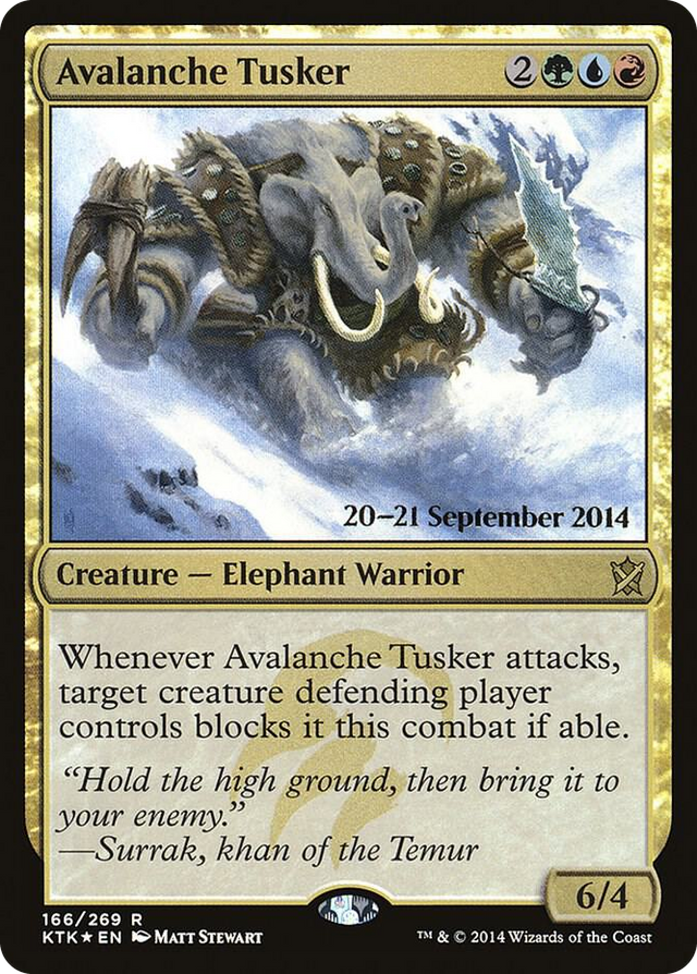 0166 Avalanche Tusker R Prerelease Cards