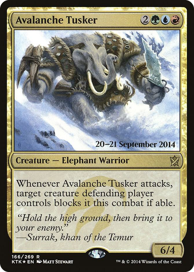 Avalanche Tusker #166 R - Prerelease Cards Pokemon card