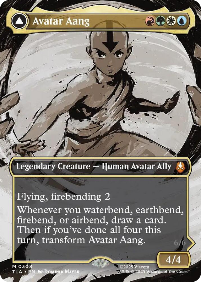0308 Avatar Aang (Borderless) M The Last Airbender