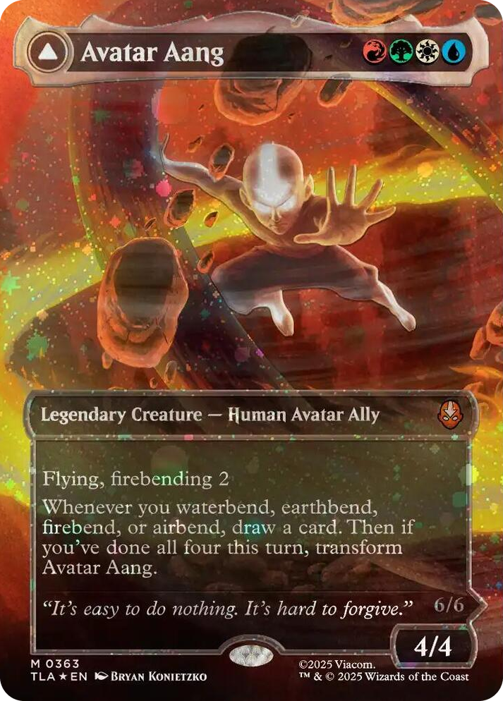 0363 Avatar Aang (Raised Foil) M The Last Airbender