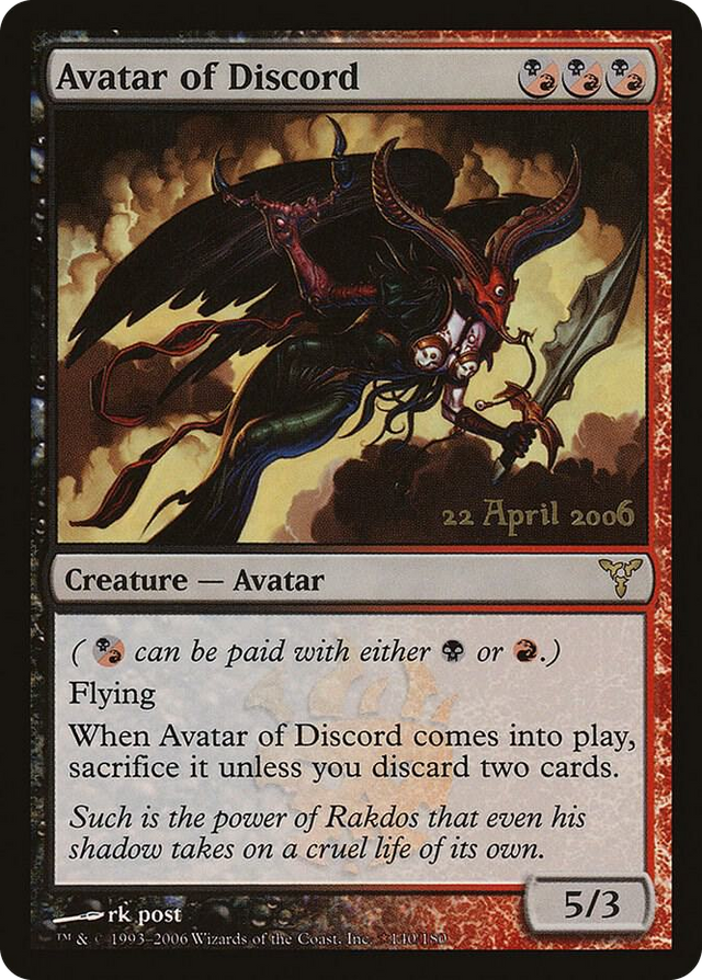 0029 Avatar of Discord P Prerelease Cards