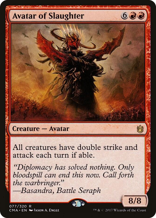 Avatar of Slaughter #77 R - Commander Anthology Pokemon card